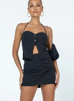 Princess Polly Luca Setstripe   Black Fashion