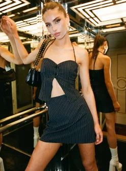 Princess Polly Luca Setstripe Black Fashion