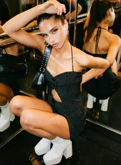 Princess Polly Luca Setstripe Black Fashion