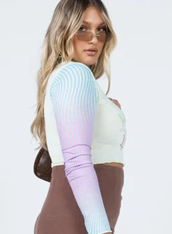 Princess Polly Luca Top  Multi Flash Sale