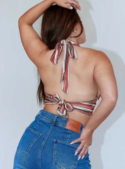 Princess Polly Luci Halter Top Multi Sale