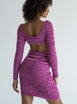 Princess Polly Lucia Cut Out Mini Dress  Purple Fashion