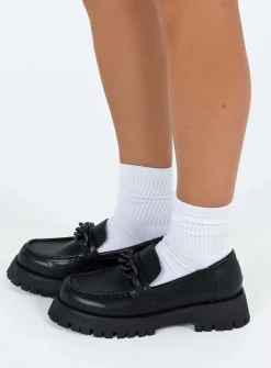 Princess Polly Lucille Loafer Black Cheap