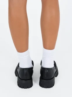Princess Polly Lucille Loafer Black Cheap
