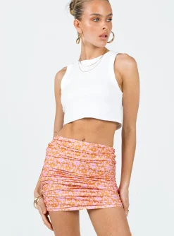 Princess Polly Ludo Mini Skirt Pink   Orange Store