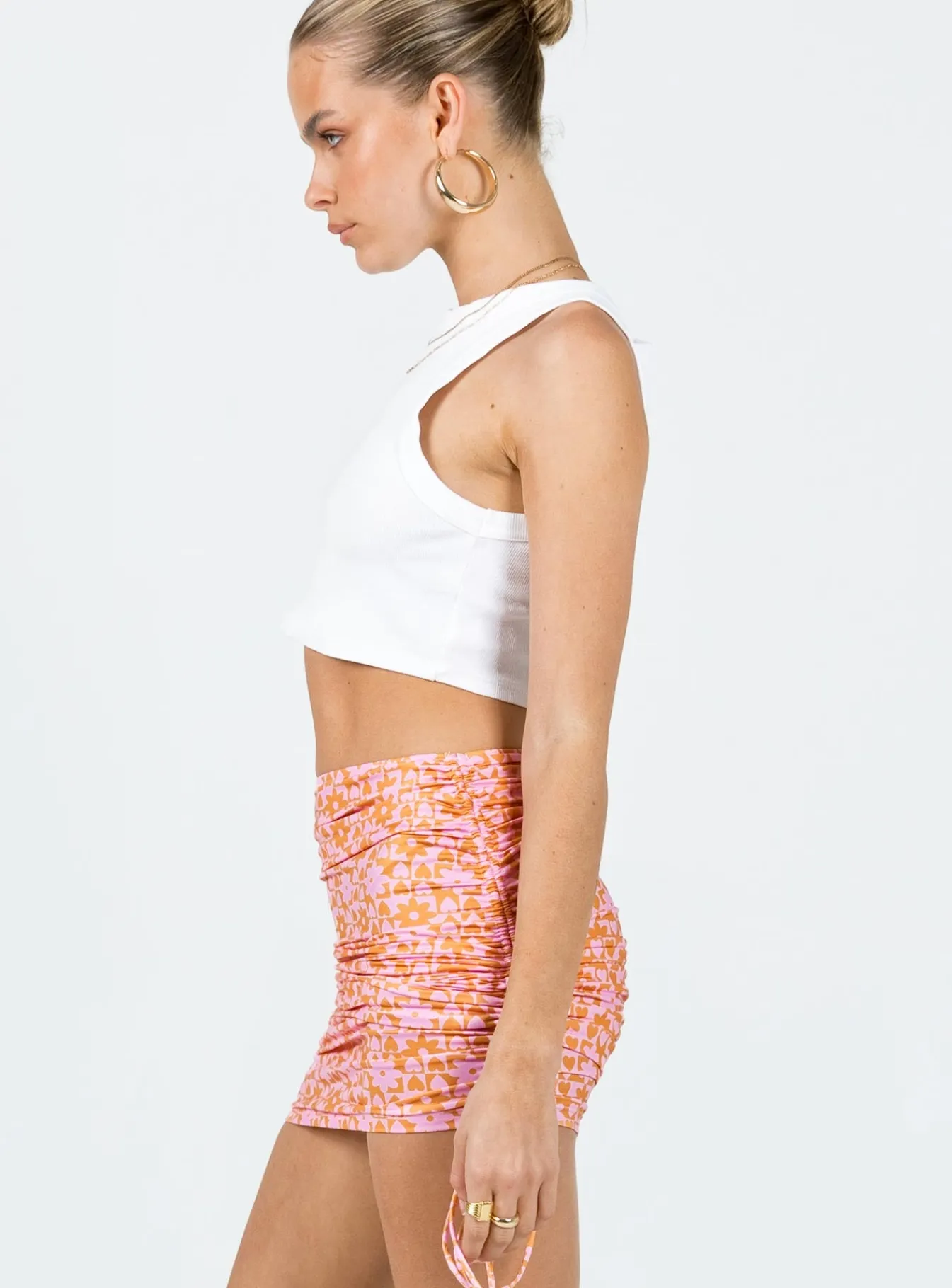 Princess Polly Ludo Mini Skirt Pink Orange Store