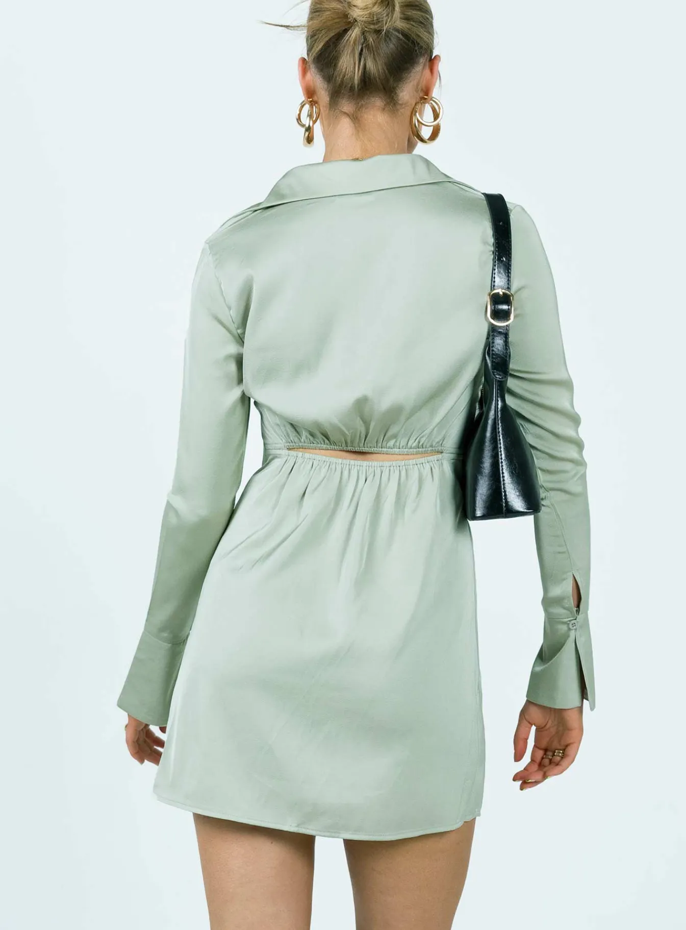Princess Polly Luka Mini Dress Green Discount