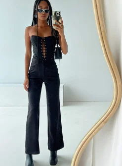 Princess Polly Lulu Pants  Black Store