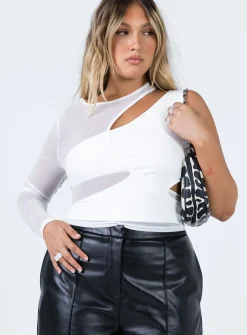 Princess Polly Lundin Overlapping Layers Top White Cheap