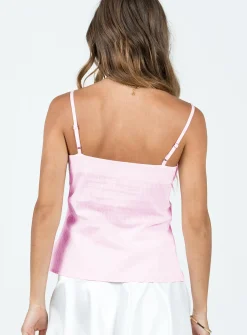 Princess Polly Lunya Top Pink Sale