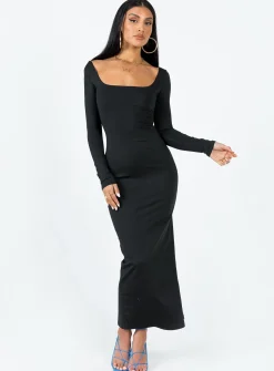 Princess Polly Lyla Maxi Dress  Black Outlet