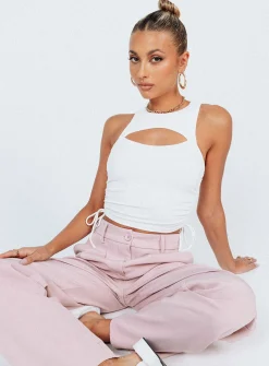 Princess Polly Lynlee Top  White Store