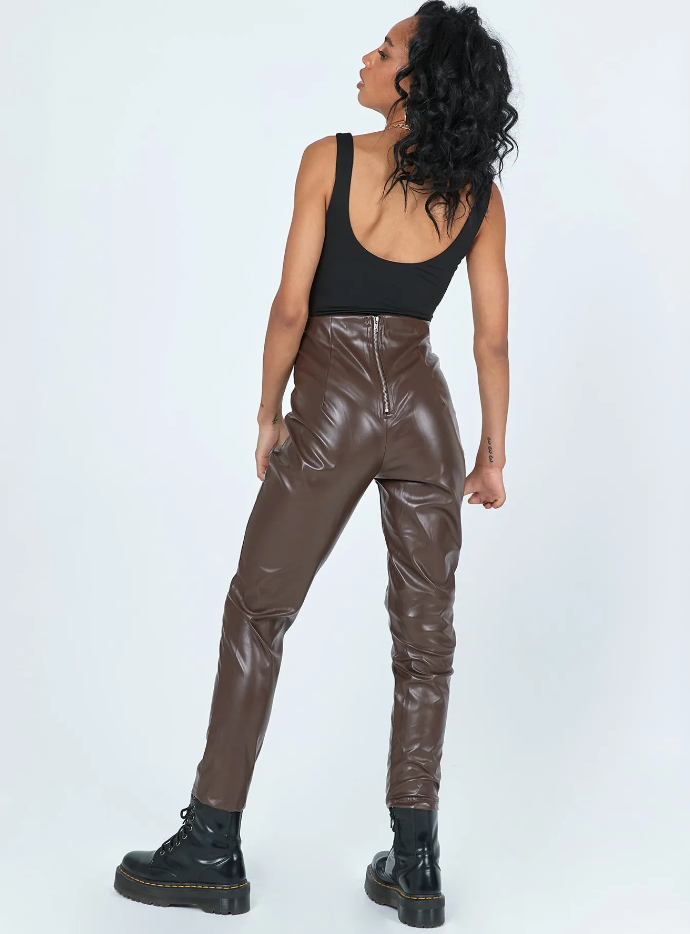 Princess Polly Lyra Pants Brown Outlet