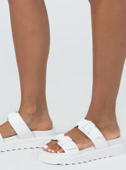 Princess Polly Ma Belle Sandals All  White Cheap