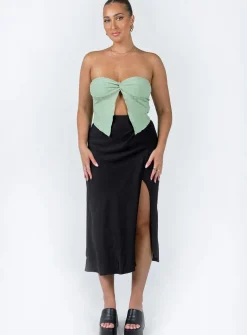 Princess Polly Mabel Midi Skirt Black Flash Sale