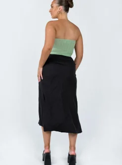 Princess Polly Mabel Midi Skirt Black Flash Sale
