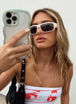Princess Polly Macmillan Sunglasses  Beige Online