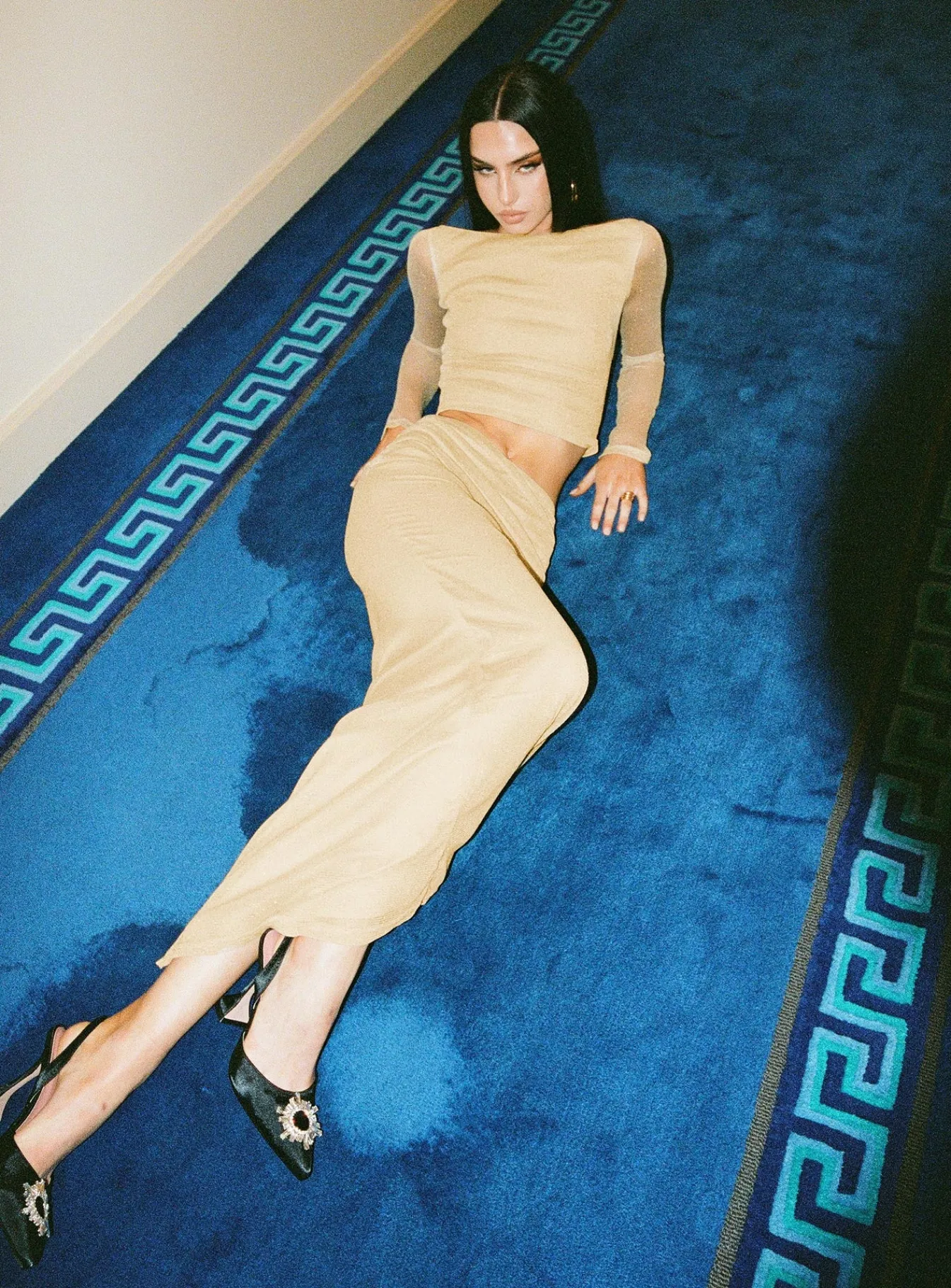 Princess Polly Madang Maxi Skirt Gold Store