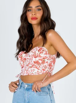Princess Polly Maddi Top   Pink Floral Fashion