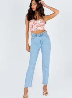Princess Polly Maddi Top   Pink Floral Fashion