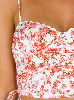 Princess Polly Maddi Top   Pink Floral Fashion