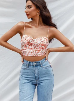 Princess Polly Maddi Top   Pink Floral Fashion