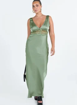 Princess Polly Madon Maxi Dress  Sage Discount
