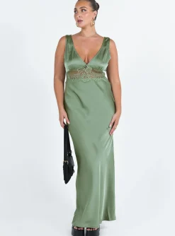 Princess Polly Madon Maxi Dress  Sage Discount