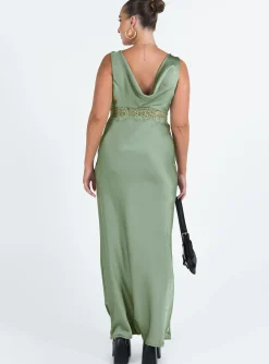 Princess Polly Madon Maxi Dress  Sage Discount