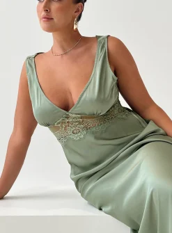 Princess Polly Madon Maxi Dress  Sage Discount
