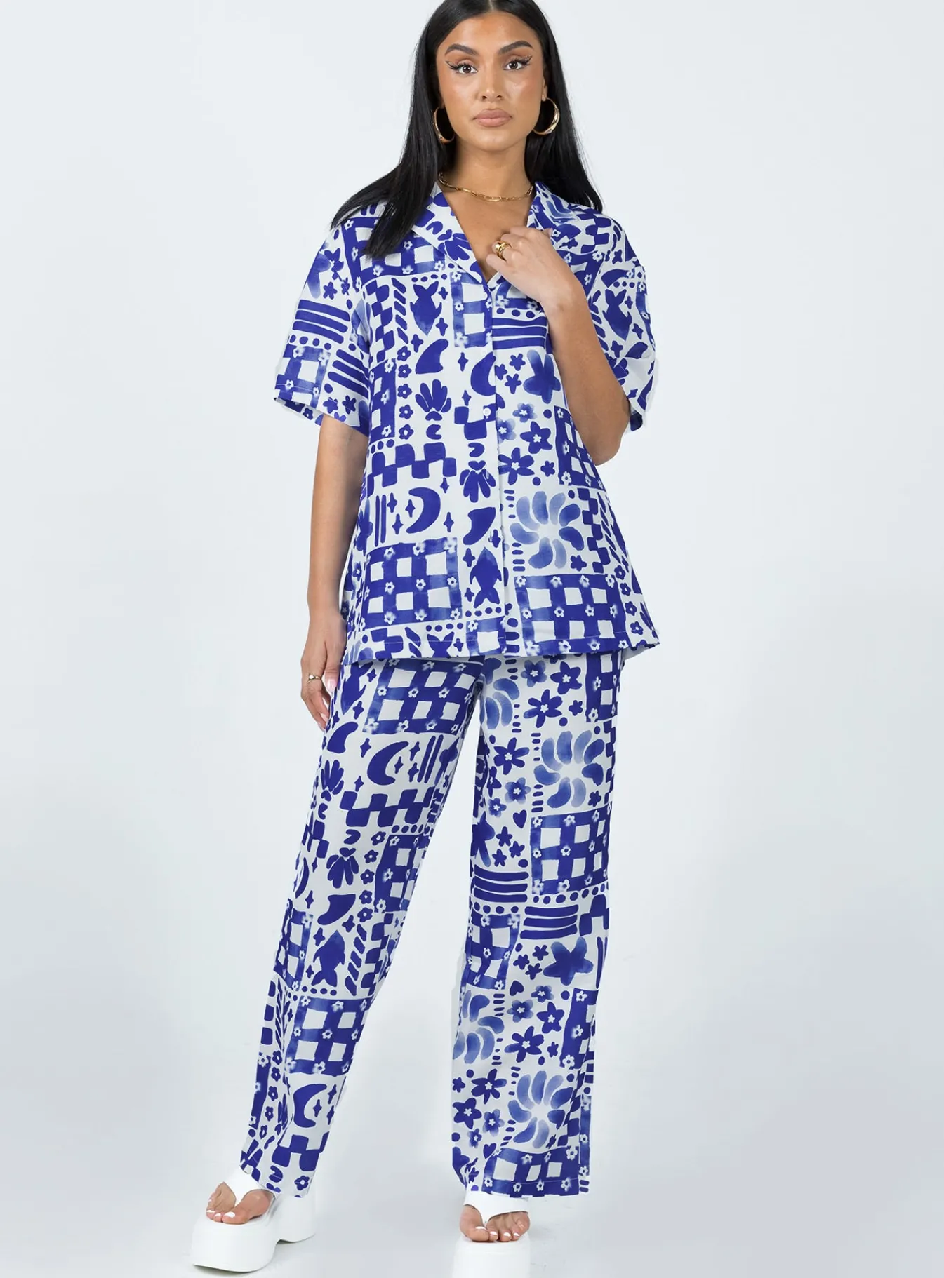 Princess Polly Maggie Set Blue Sale