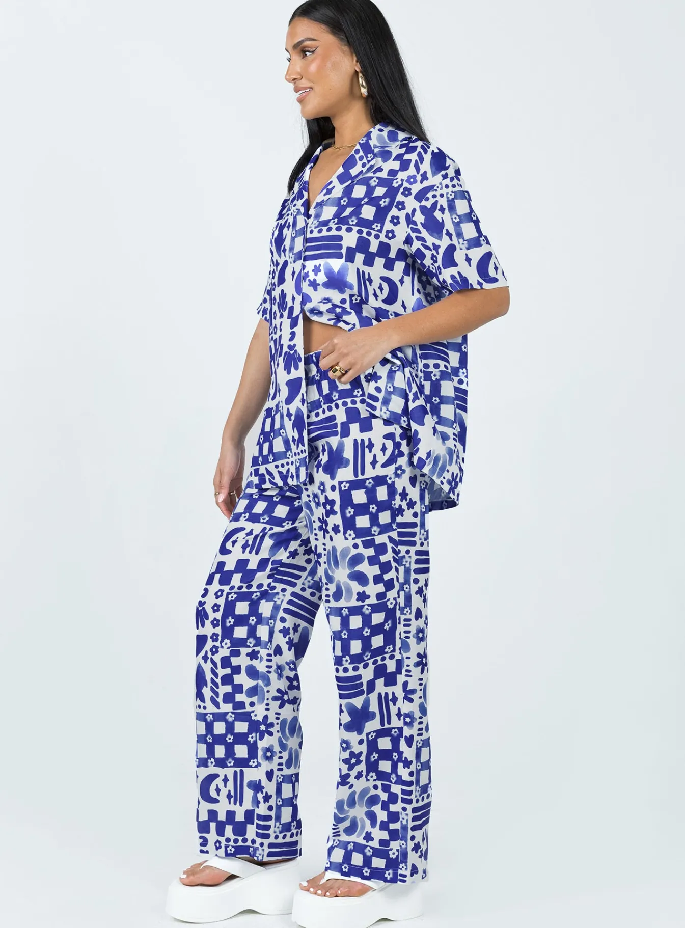 Princess Polly Maggie Set Blue Sale