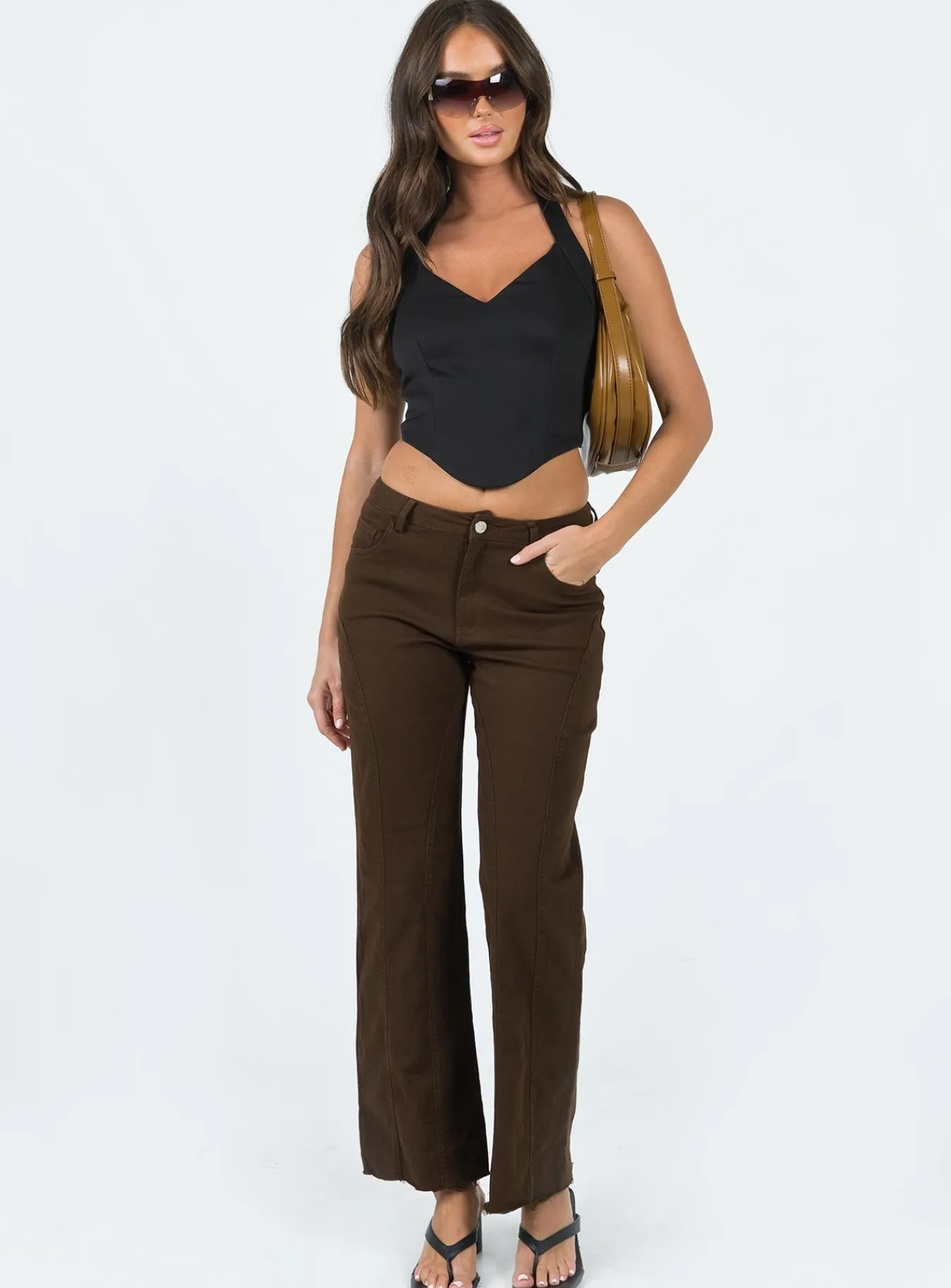 Princess Polly Magil Pants Brown Store