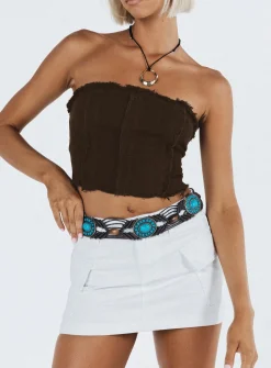 Princess Polly Magil Top  Brown New