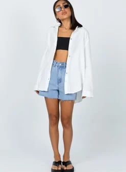 Princess Polly Mahalia Shirt White Store