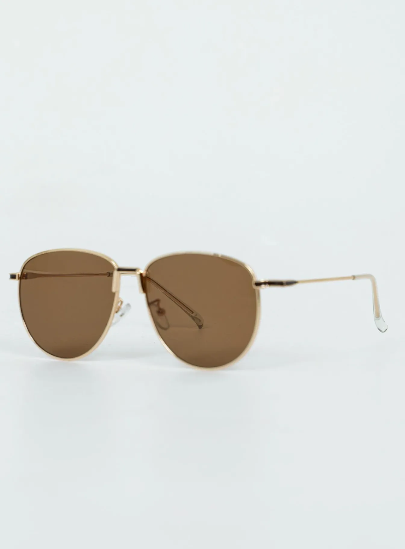Princess Polly Mai Aviator Sunglasses Gold Cheap