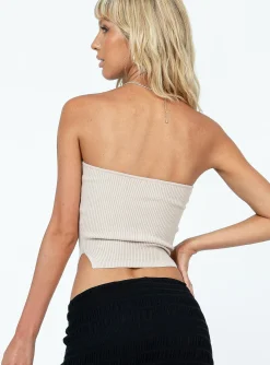 Princess Polly Mai Top Beige Hot