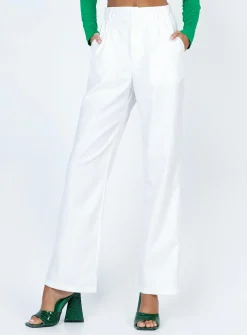 Princess Polly Maiah Pants  White Hot