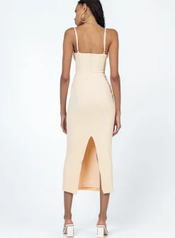Princess Polly Maila Midi Dress Beige Best
