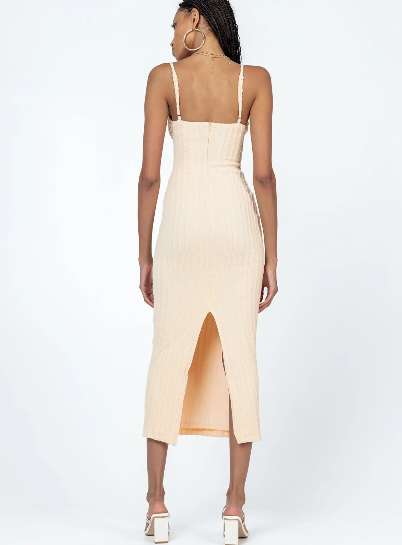 Princess Polly Maila Midi Dress Beige Best