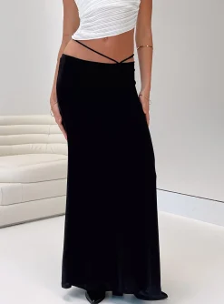 Princess Polly Maisie Maxi Skirt  Black Fashion