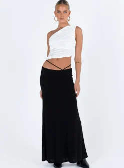 Princess Polly Maisie Maxi Skirt  Black Fashion