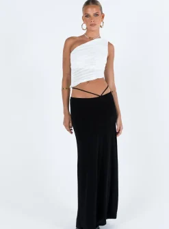 Princess Polly Maisie Maxi Skirt  Black Fashion