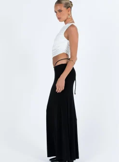 Princess Polly Maisie Maxi Skirt  Black Fashion