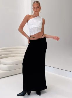 Princess Polly Maisie Maxi Skirt  Black Fashion