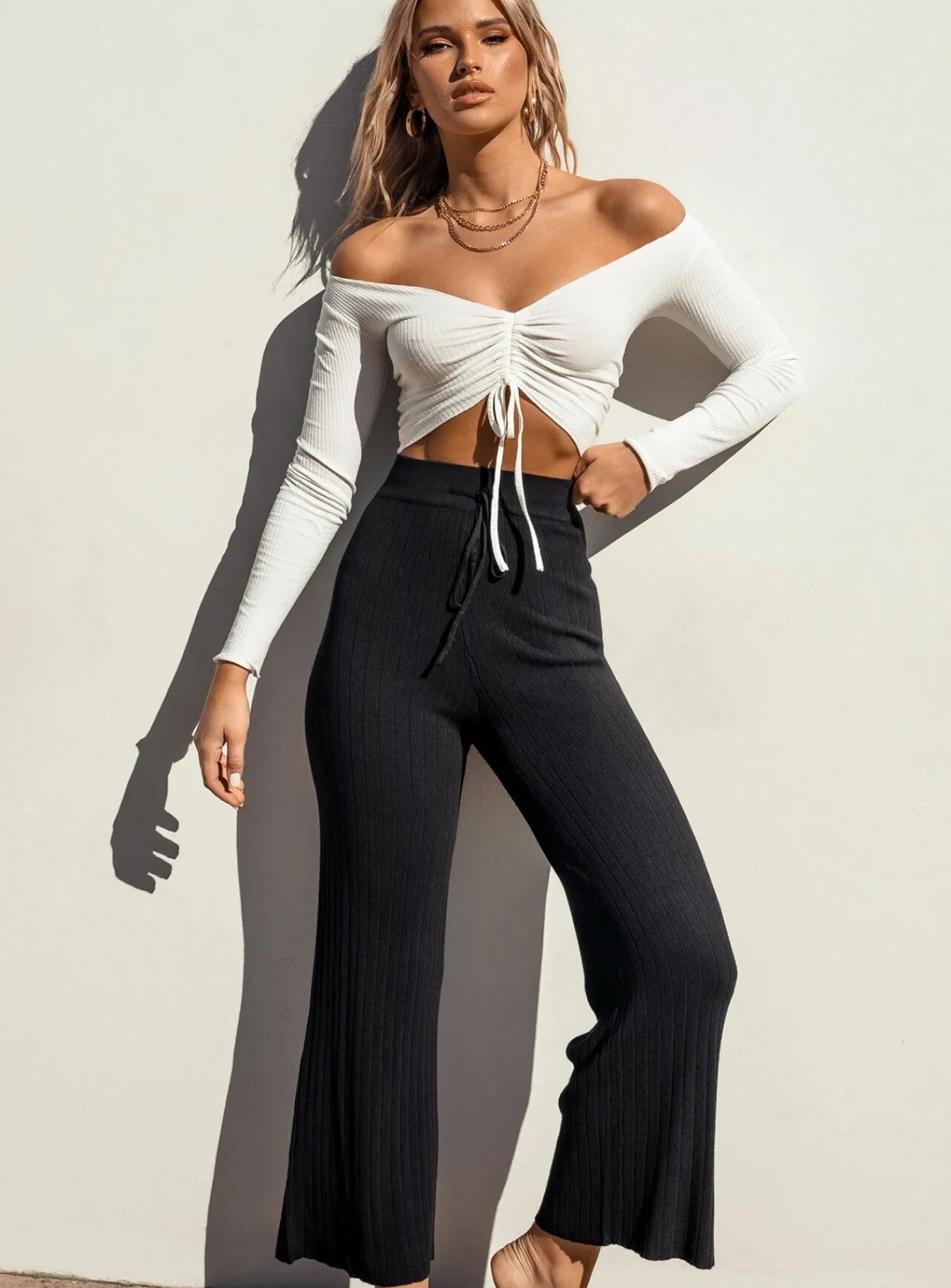 Princess Polly Majid Pants Black Flash Sale