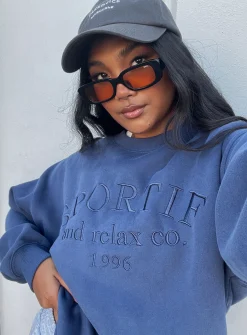 Princess Polly Major League Sweatshirt  Navy Fashion