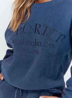 Princess Polly Major League Sweatshirt Navy Fashion