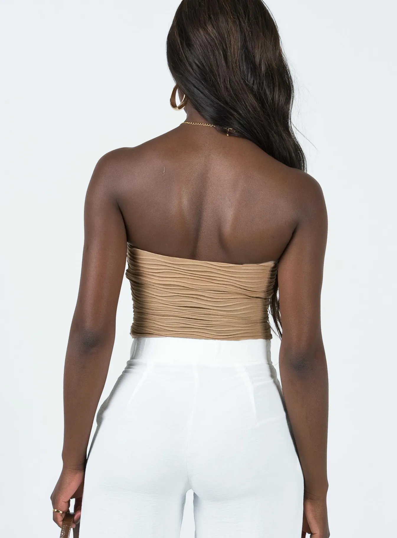 Princess Polly Makena Strapless Bodysuit Beige Outlet