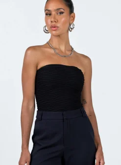 Princess Polly Makena Strapless Bodysuit  Black Discount